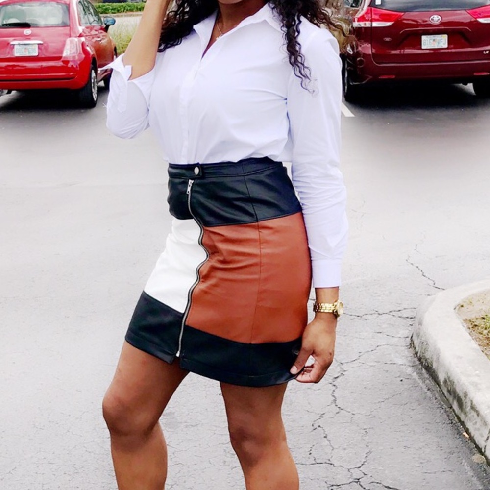 Color Block Skirt
